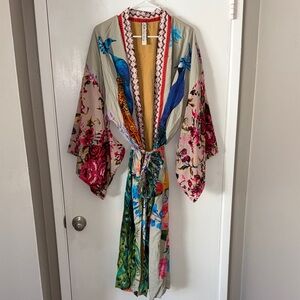 Floral Multicolor Kimono Jacket